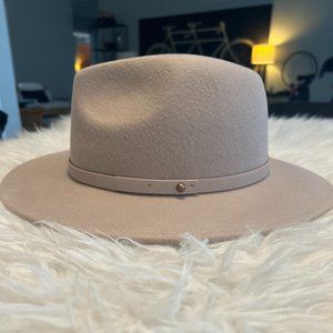 Wythe Leather Band Felt Hat in Blush by Free People